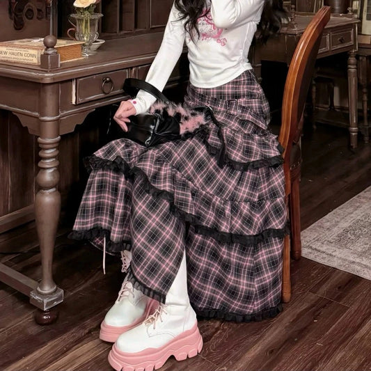 Plaid Skirt + Top Set