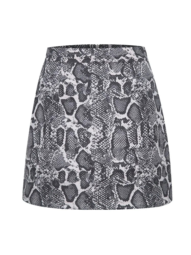 MiuKoMiYa A Line Suede Mini Skirt