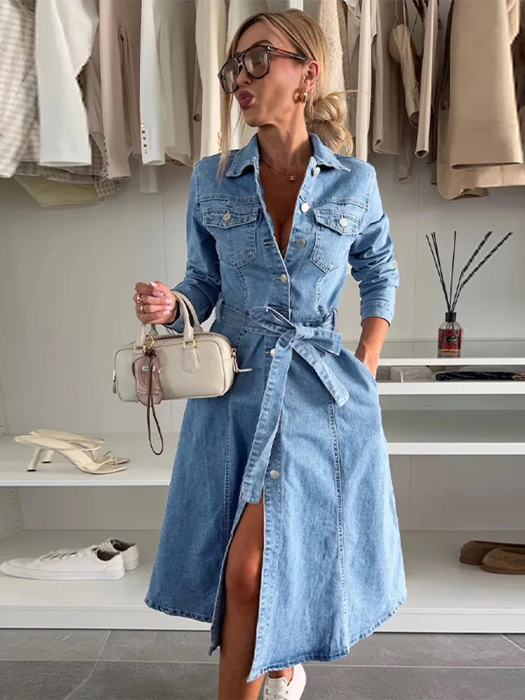 Long Denim Dress