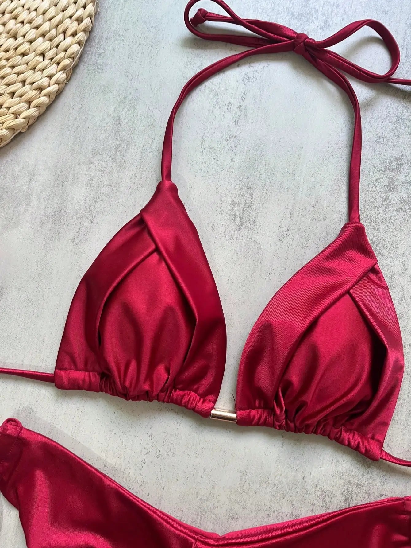 RUOTONGSEPT Folds Bikini