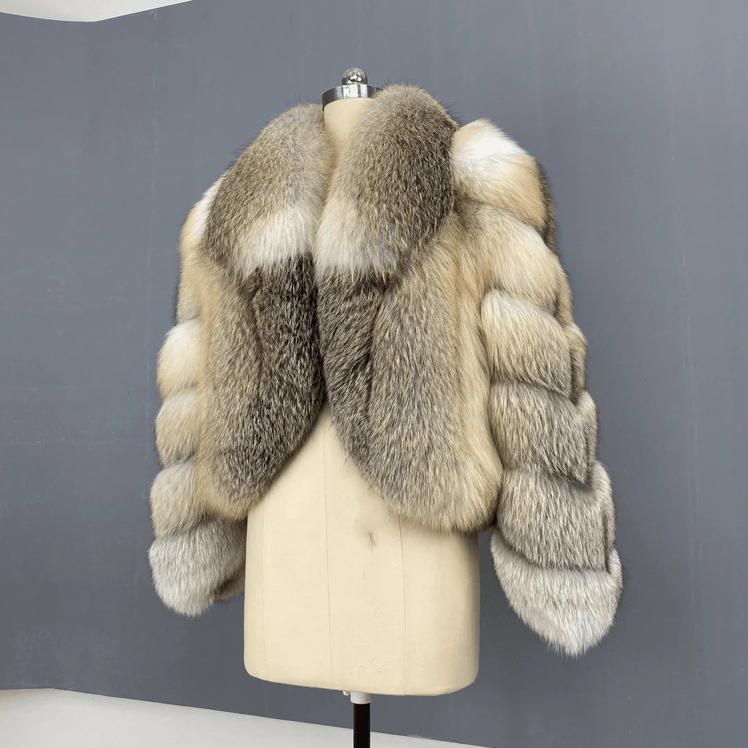 Real Fox Fur Coat