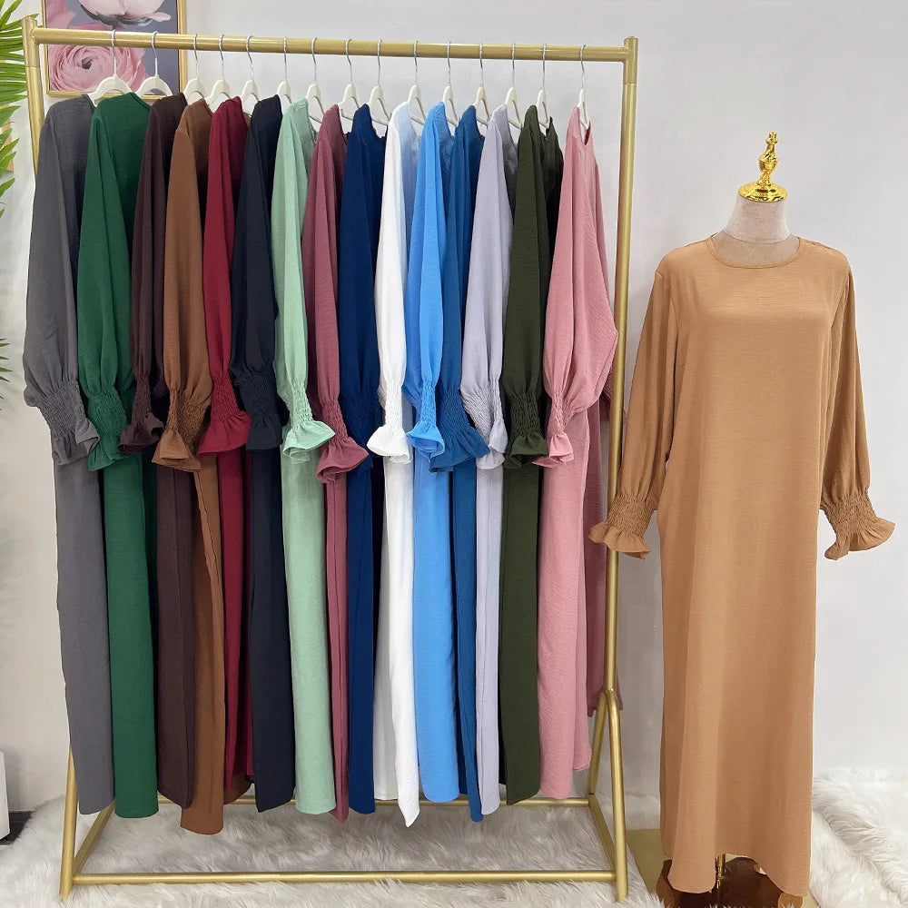 Loose-Fit Plain Abaya
