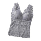 Floral Lace Camisole with Built-in Bra