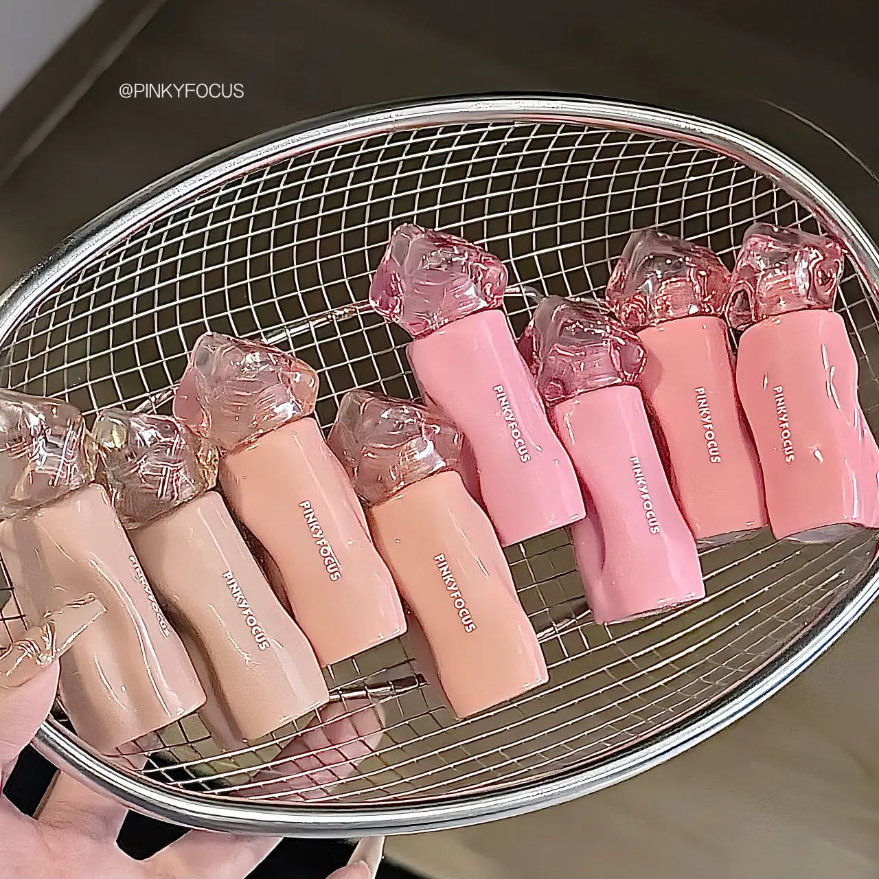 Pinkyfocus Glossy Mirror Lip Gloss Hydrating Juicy Nude Lip Tint Long Lasting Daily Natural Makeup for Spring Summer