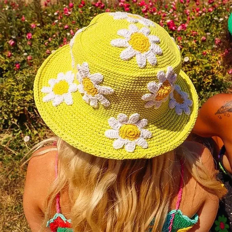 Hollow Knitted Fisherman Hat