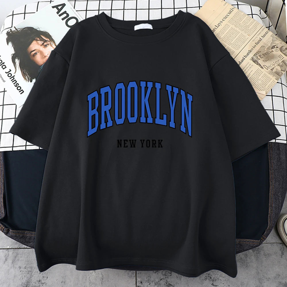 Brooklyn New York Blue Design Tee