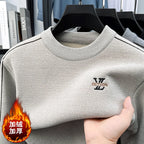 Round Neck Loose Casual Solid Color Knitted Base Sweater