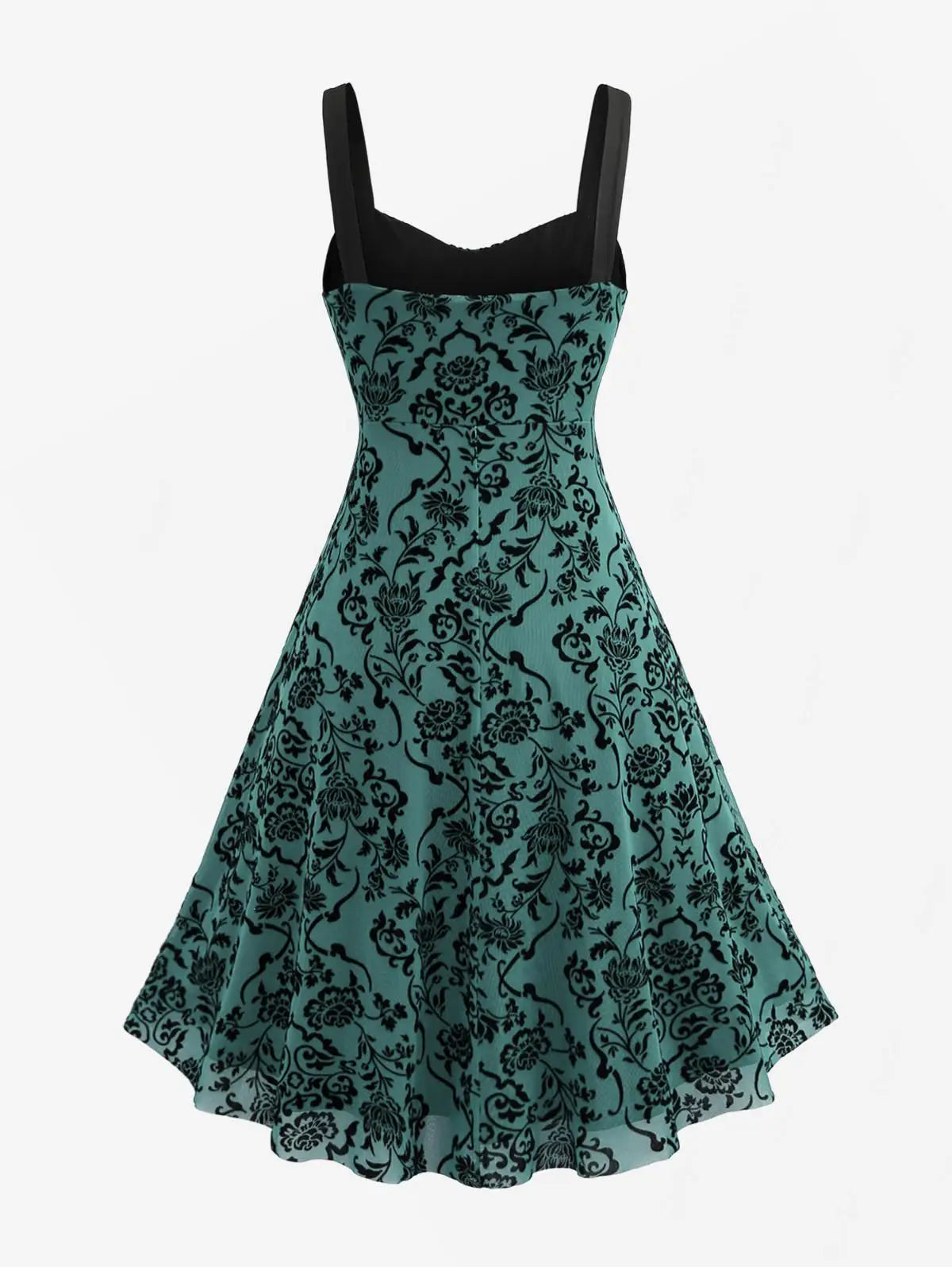 Sleeveless Flower Layered Ruched Mesh A Line Dress