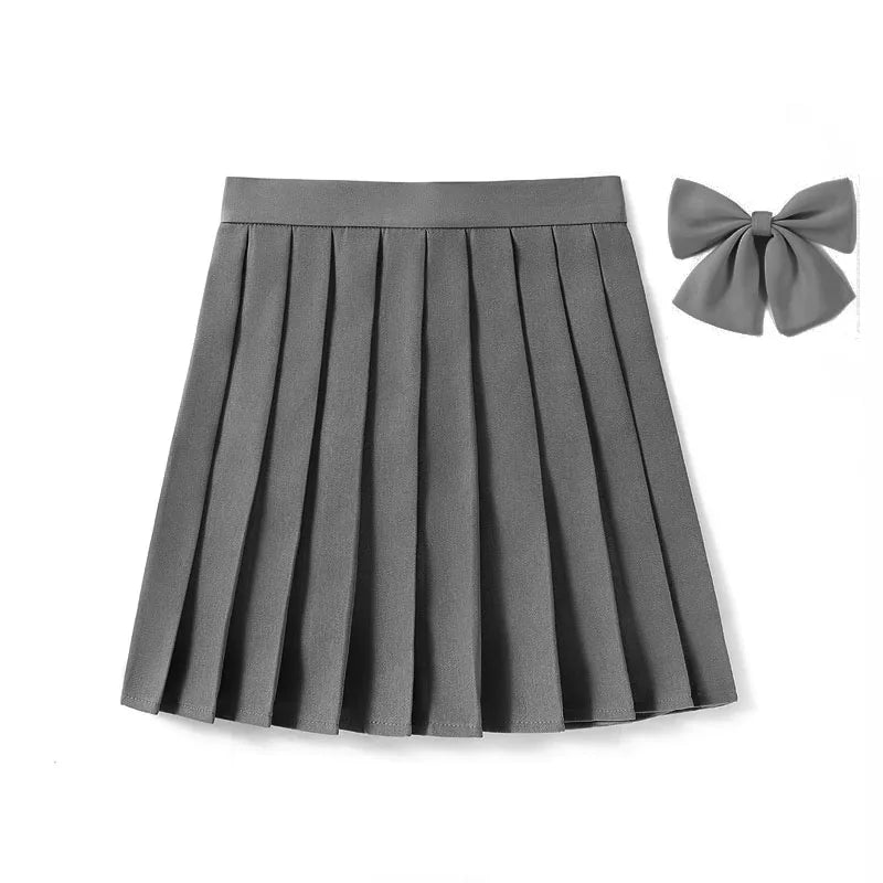 High Waist Skirt With Bowtie