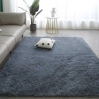 Shag Living Room Silk Wool Carpet