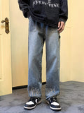 Flame Printed Jeans