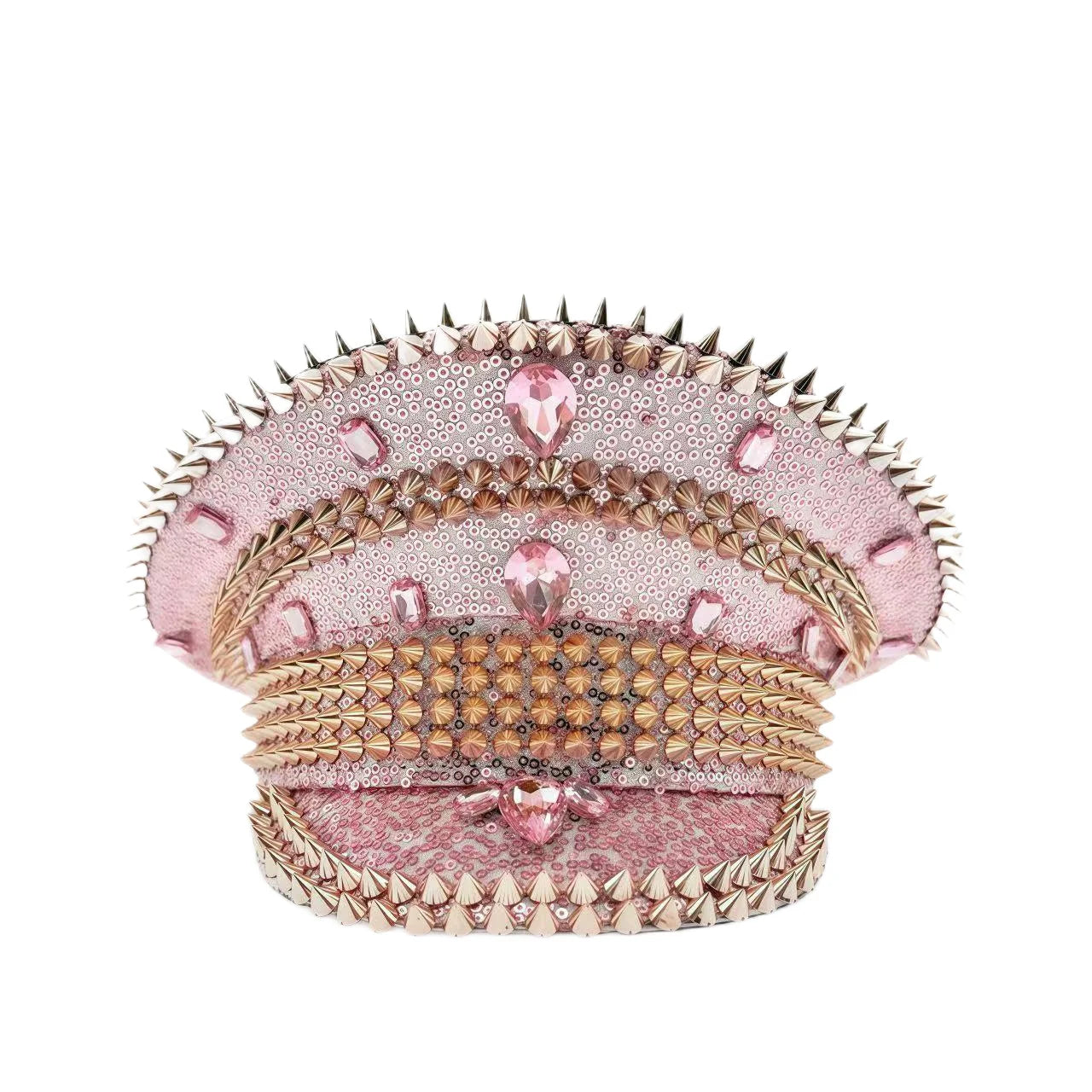 Steampunk Rhinestone Captain Hat