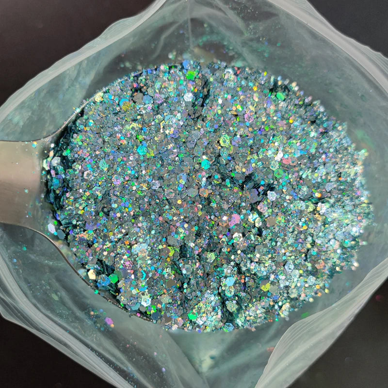 1KG Wholesale Mixed Size Holographic Nails Sequins Manicure Glitter Flakes Paillettes Nail Art Decorations Body/Face Glitter