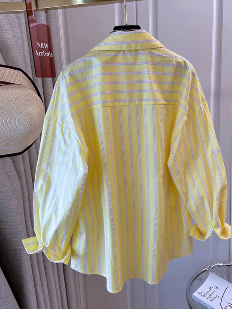 Long Sleeve Loose Blouse