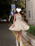 Bow Corduroy Long Sleeve Top + Camisole Floral Dress Set