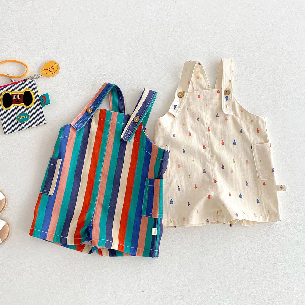Striped Overalls