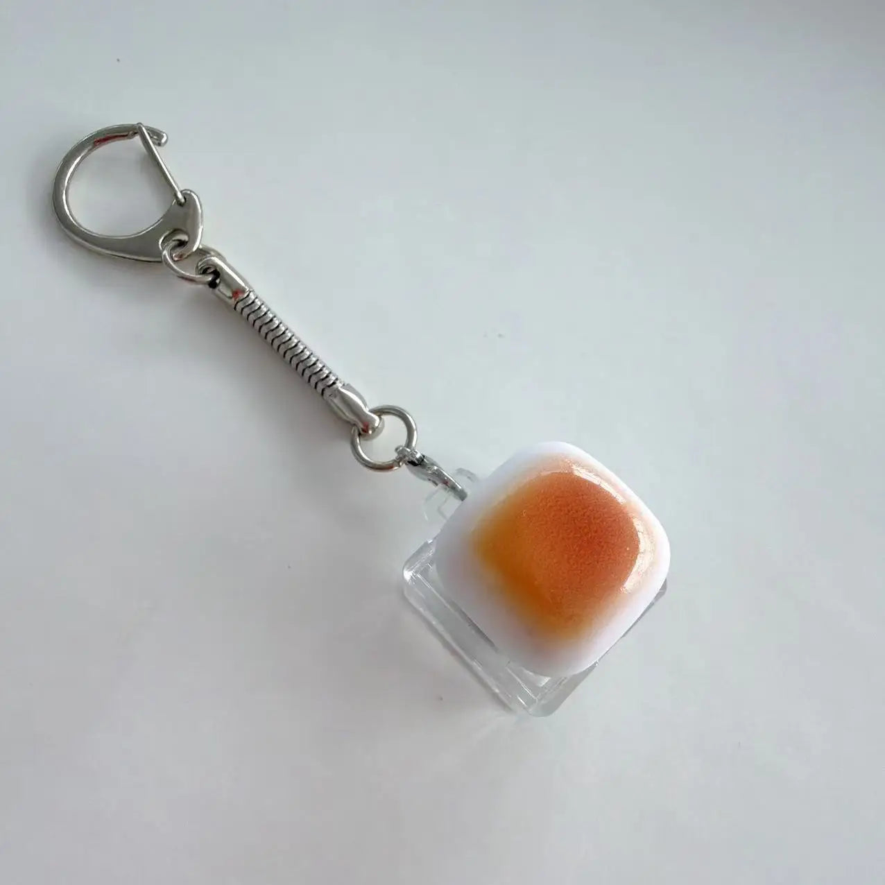 Bread Keycap Stress Relief shine Clicker Keychain Mechanical Keyboard Button Decompress Fingertip Keyring fidget toy sensory toy