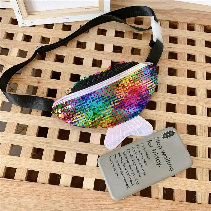 Kids Sequin Mermaid Fanny Pack