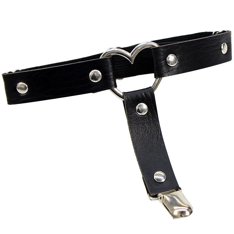 Leather Leg Garter Belt