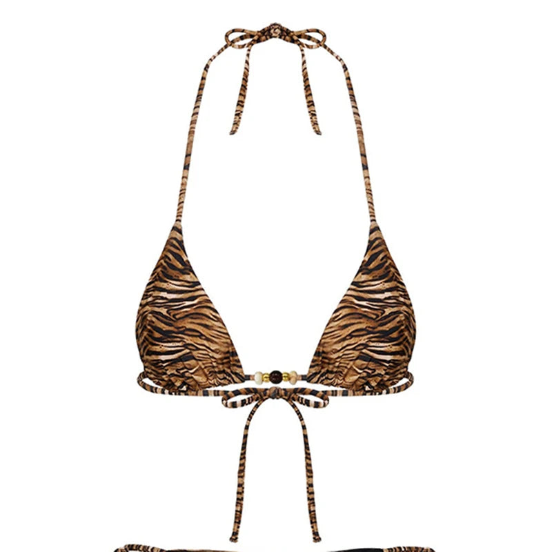 Tiger Print Bikini