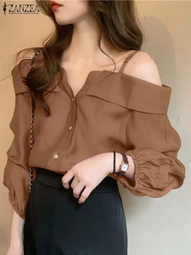 ZANZEA Off Shoulder Blouse