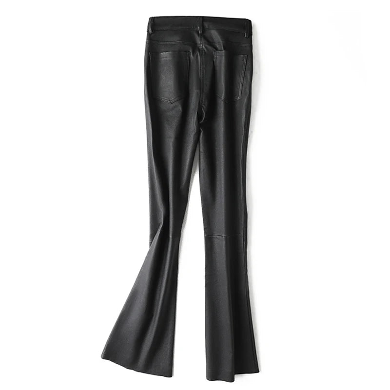 Stretch Leather Pants