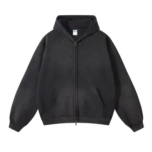 Wash Zip-Up Hoodie