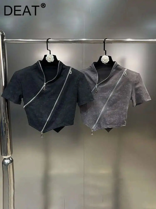 DEAT Zipper T-Shirt