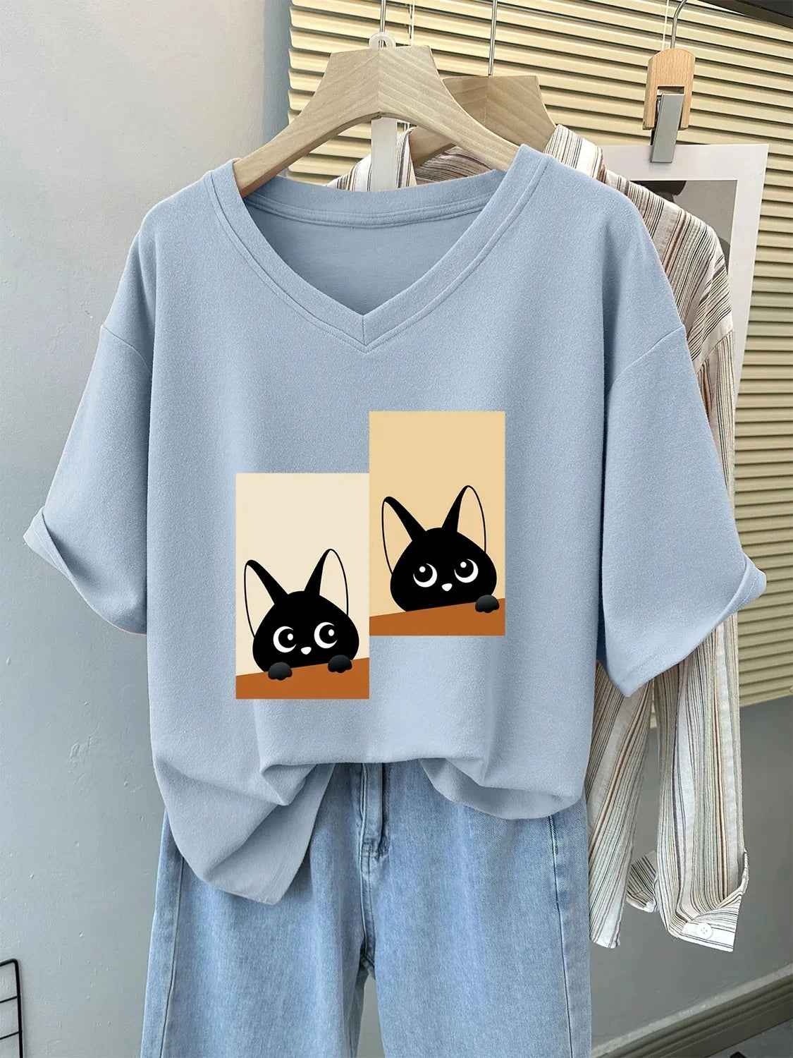 Cat Print Tee