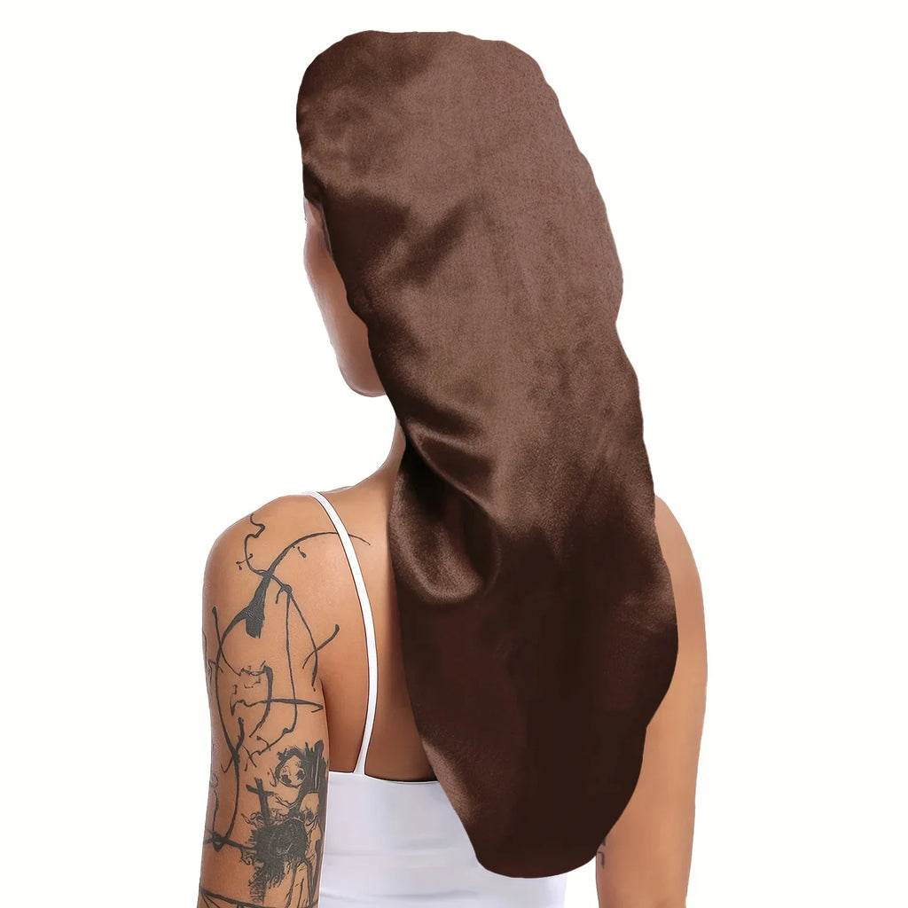 Extra Large Long Satin Sleep Bonnet