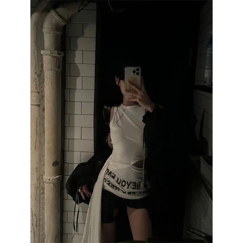 Sleeveless Vest Hollow Out Tee