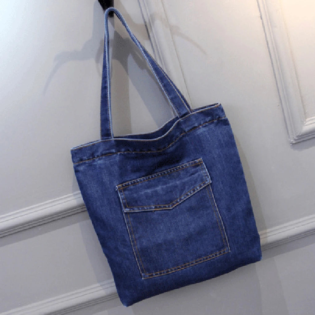 Canvas Denim Shoulder Bag