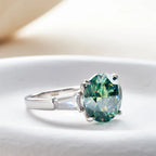 Round 5 Carat Moissanite Diamond Ring