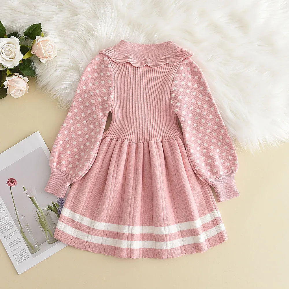 Polka Dots Pleated Dress