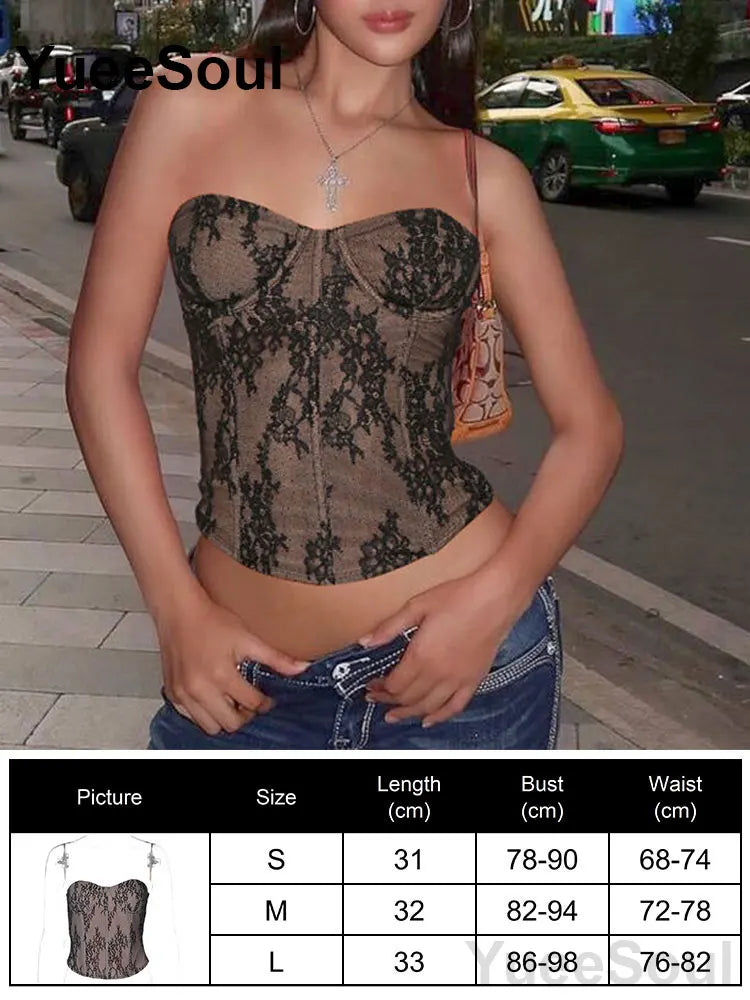 Strapless Corset Bustier Top