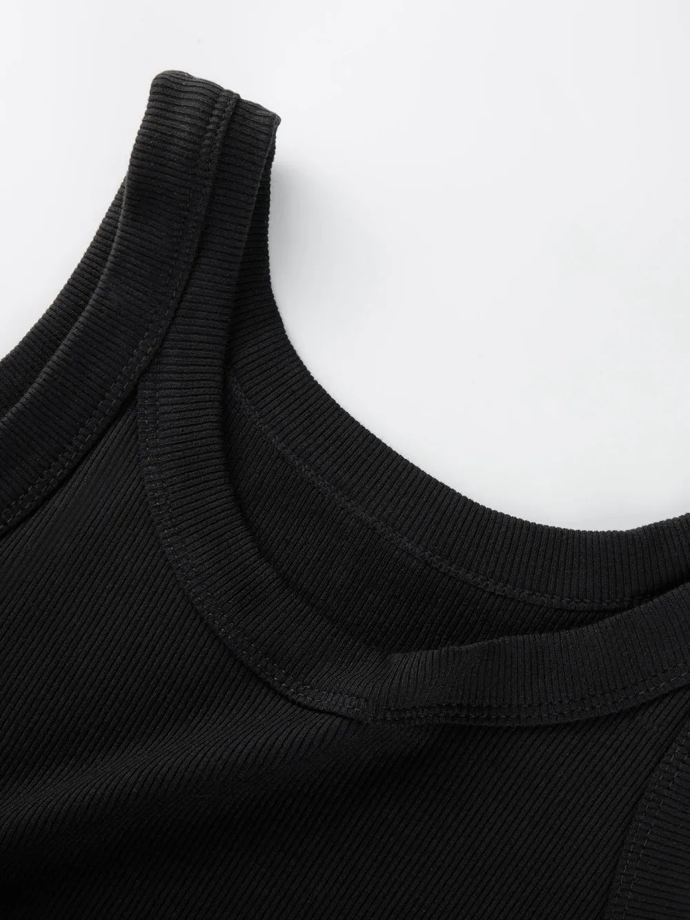 3PCS Ribbed Cotton Tank Top