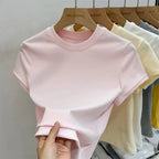 Basic Solid Short Sleeve Tee