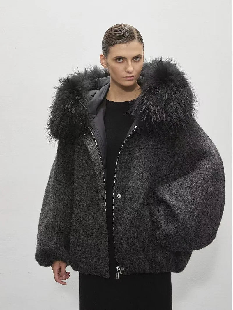 Down Fur Jacket