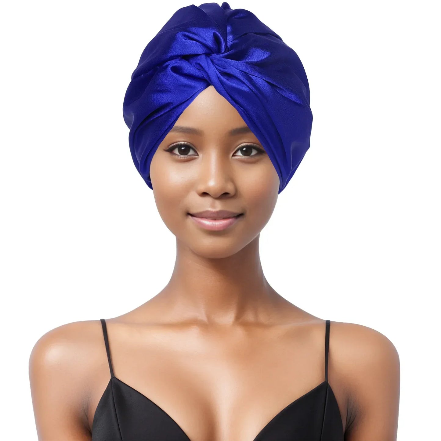 Double Layer Satin Turban Bonnet