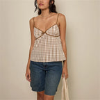 Plaid Print Tank Top