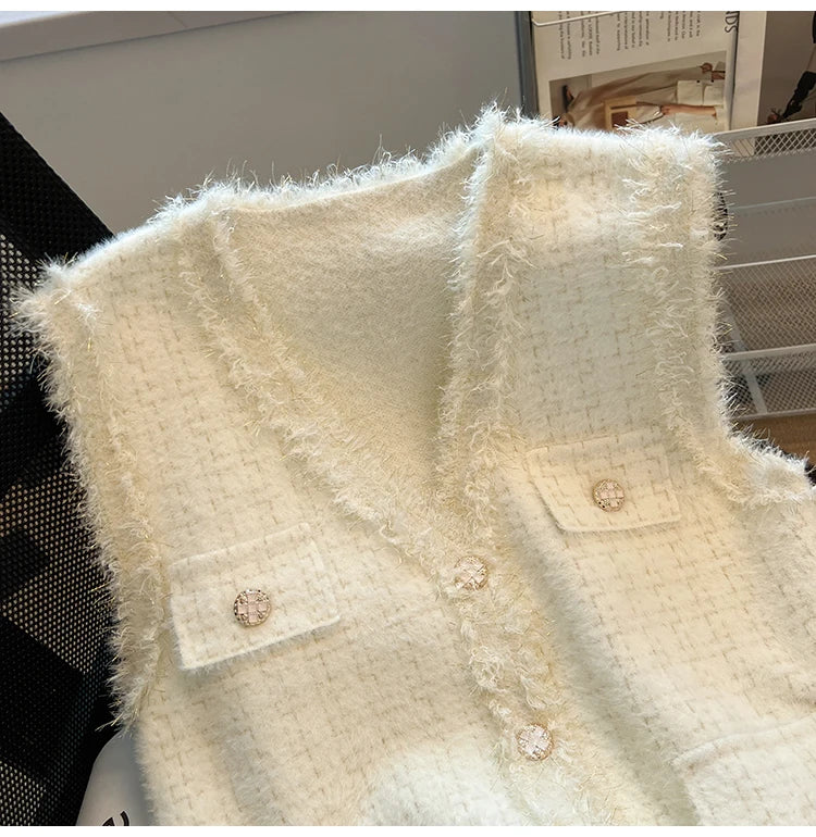 Glittery Knit Vest