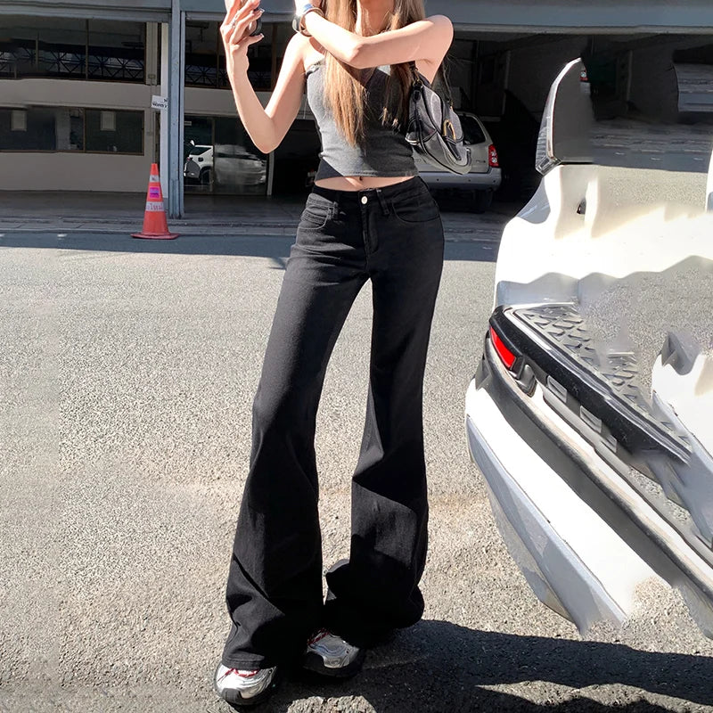 Low Waist Boot Cut Jeans