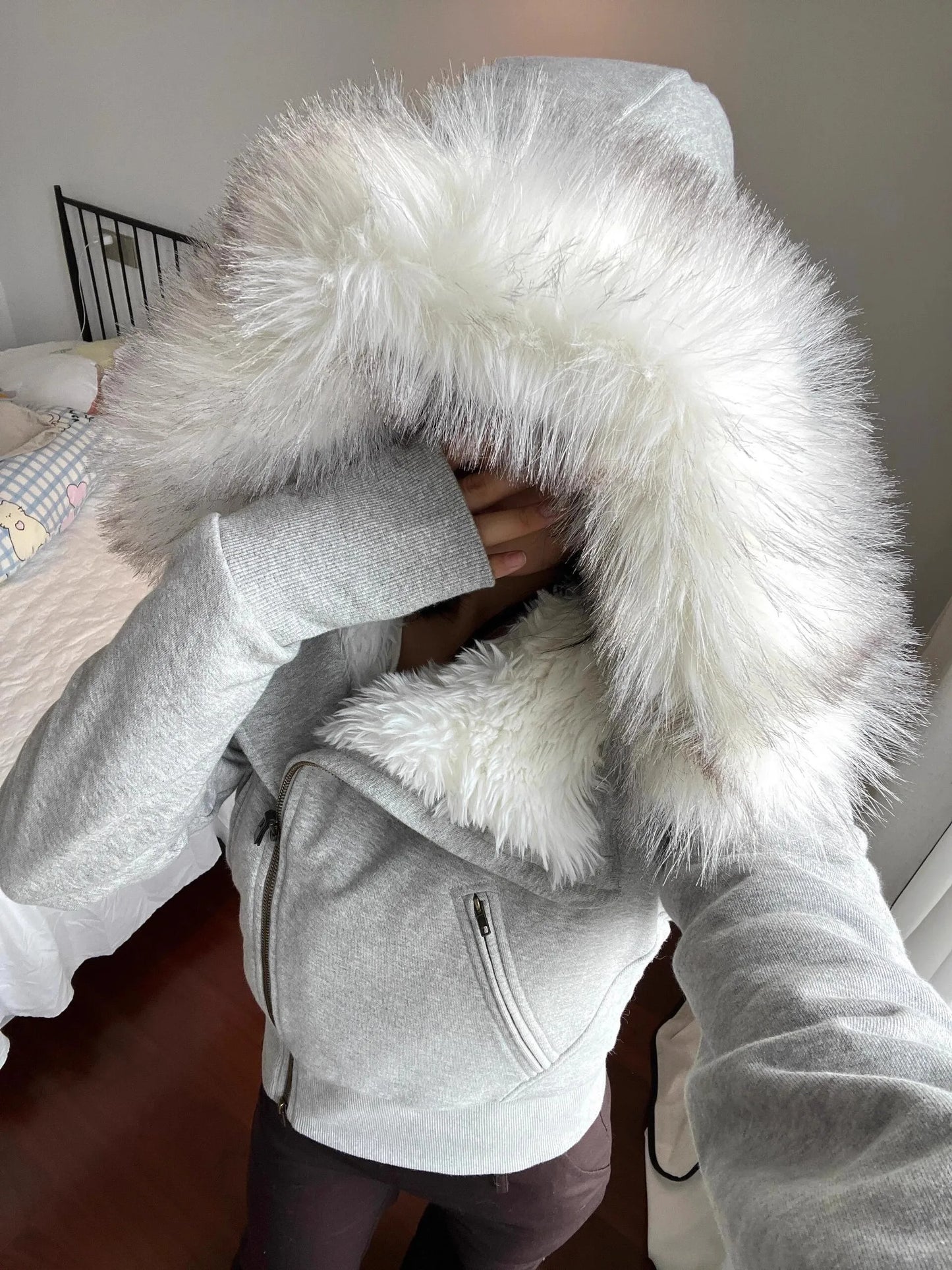 Fur Collar Hoodie