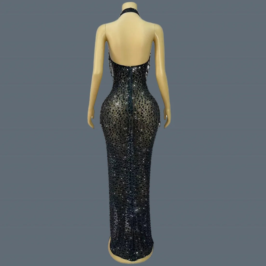 Mesh Evening Dress