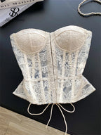 Floral Embroidery Corset