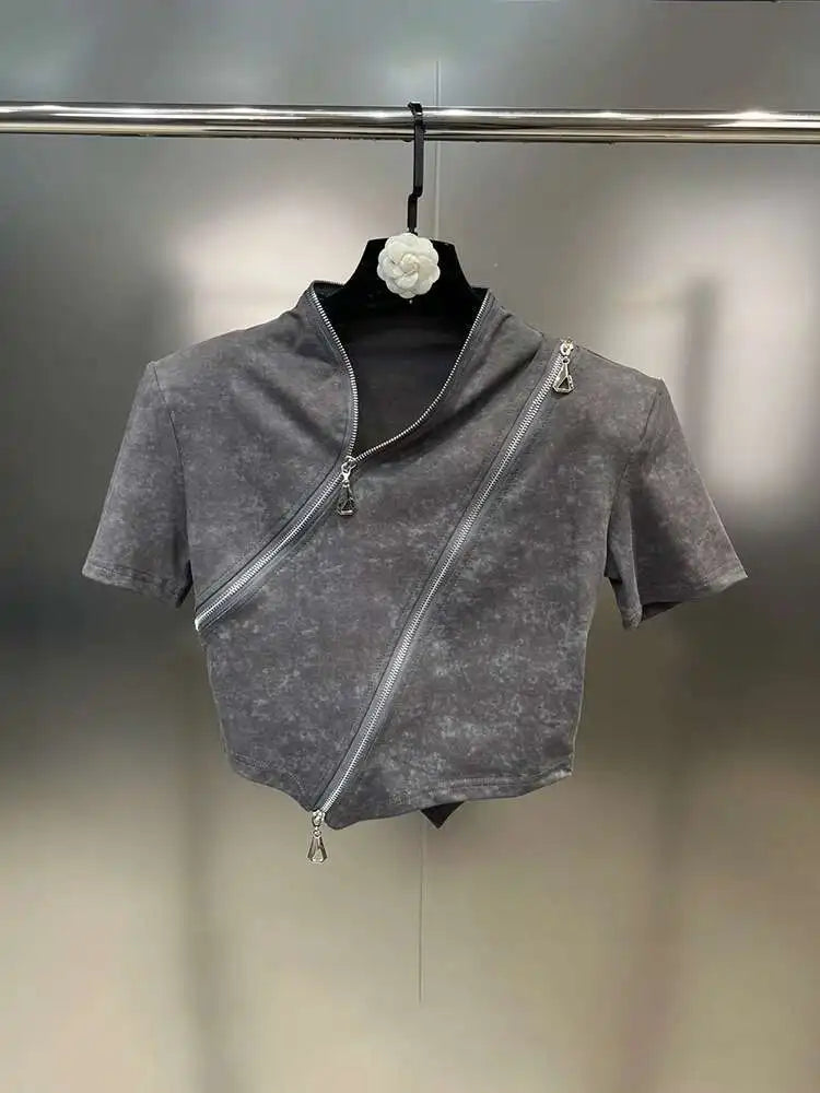 DEAT Zipper T-Shirt