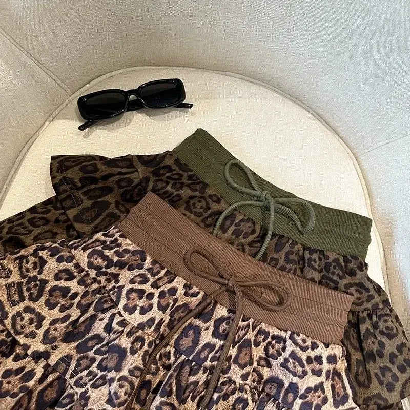 Leopard-Print Cake Skirt