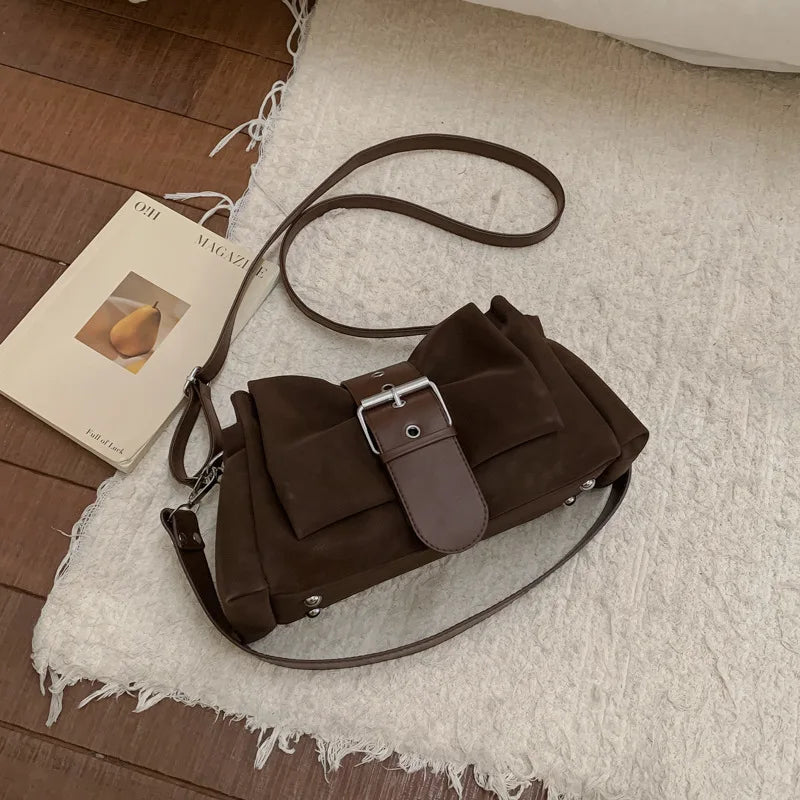 Faux Suede Bag