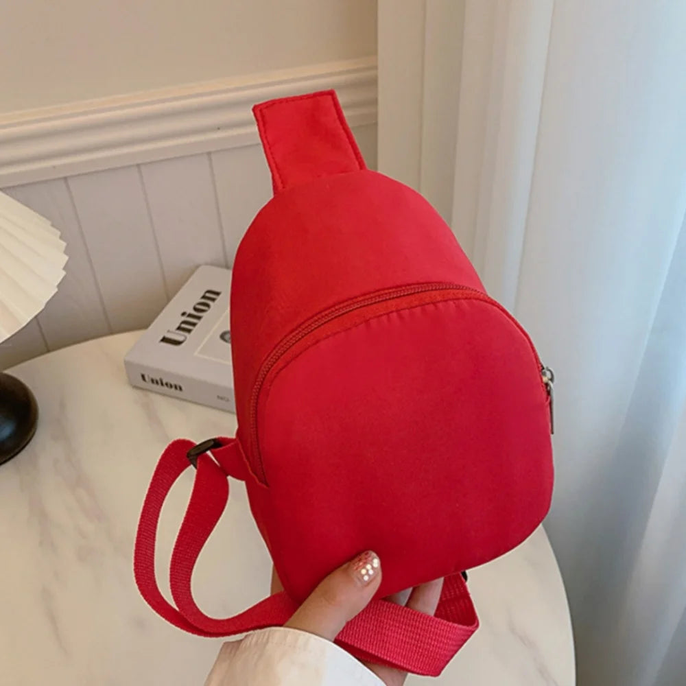 Solid Color Simple Children's Chest Bag