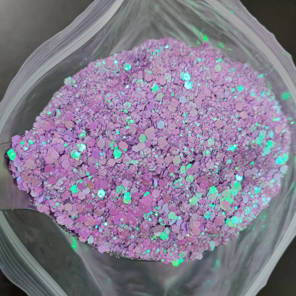 1KG Wholesale Mixed Size Holographic Nails Sequins Manicure Glitter Flakes Paillettes Nail Art Decorations Body/Face Glitter